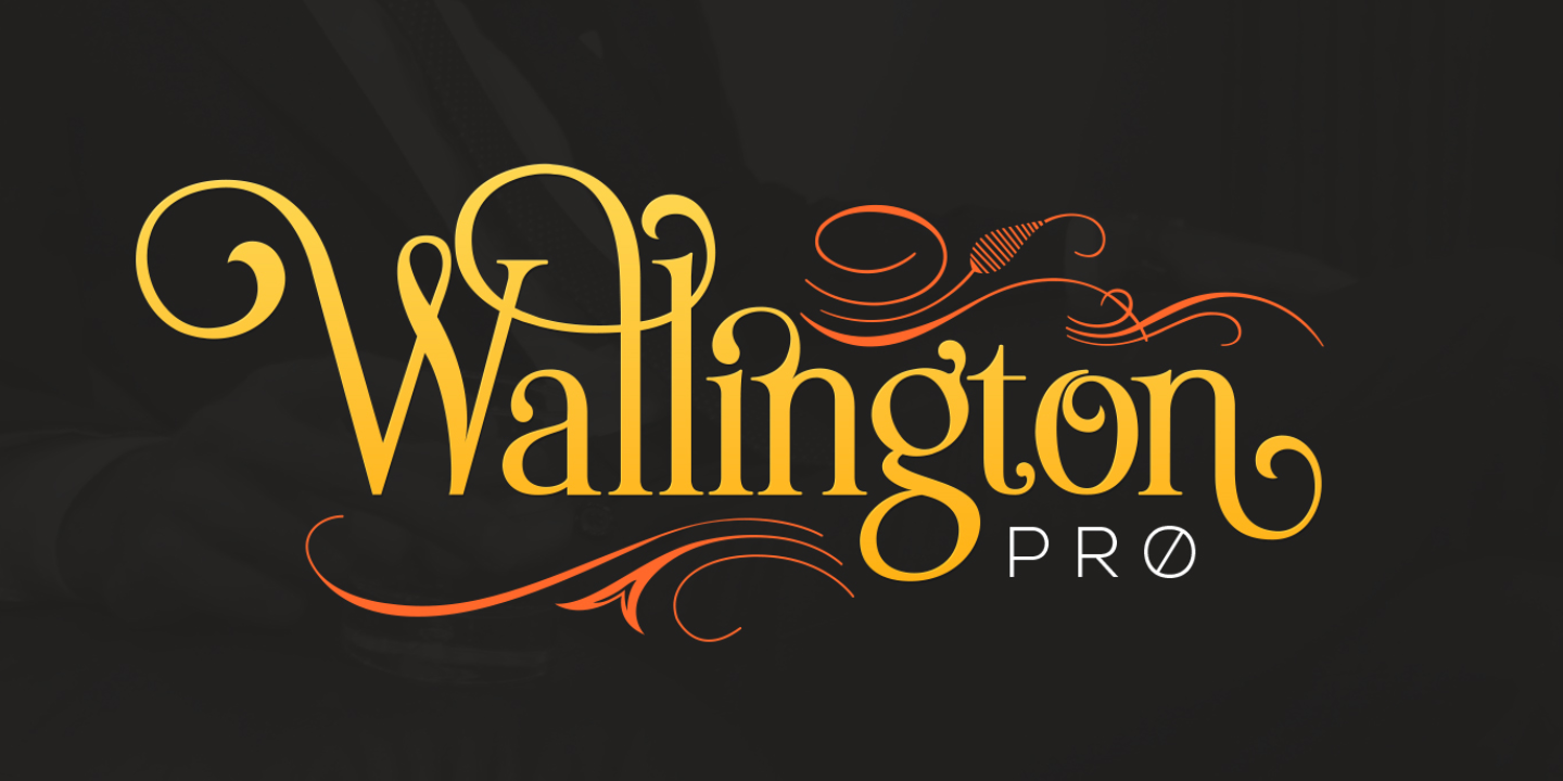 Schriftart Wallington Pro